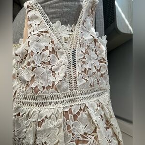 Floral Lace Midi Dress